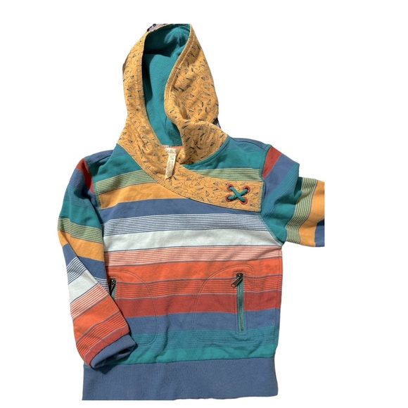 Matilda Jane Other - Matilda Jane Striped Hooded Pullover NWOT Boys Size 6